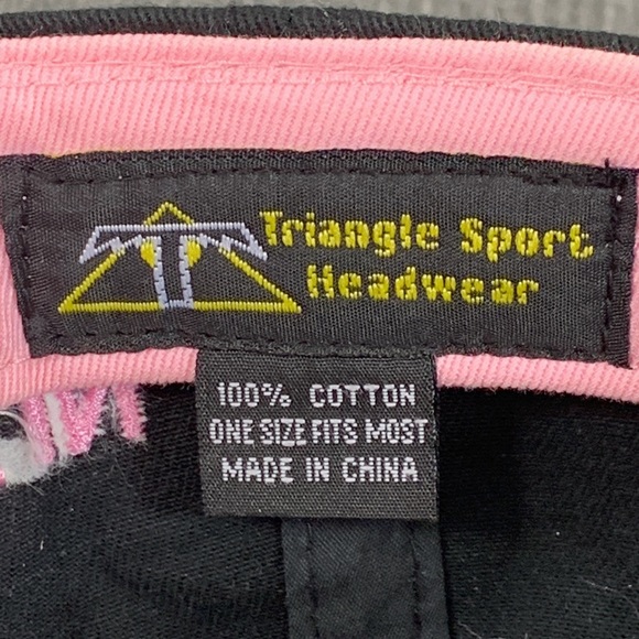 Delta Foremost Baseball Hat Womens OSFM Black Pink Shine in '09 Triangle Sport - Picture 13 of 13